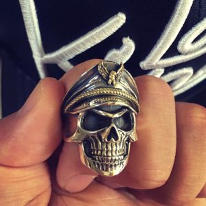 Bague homme gothique argent