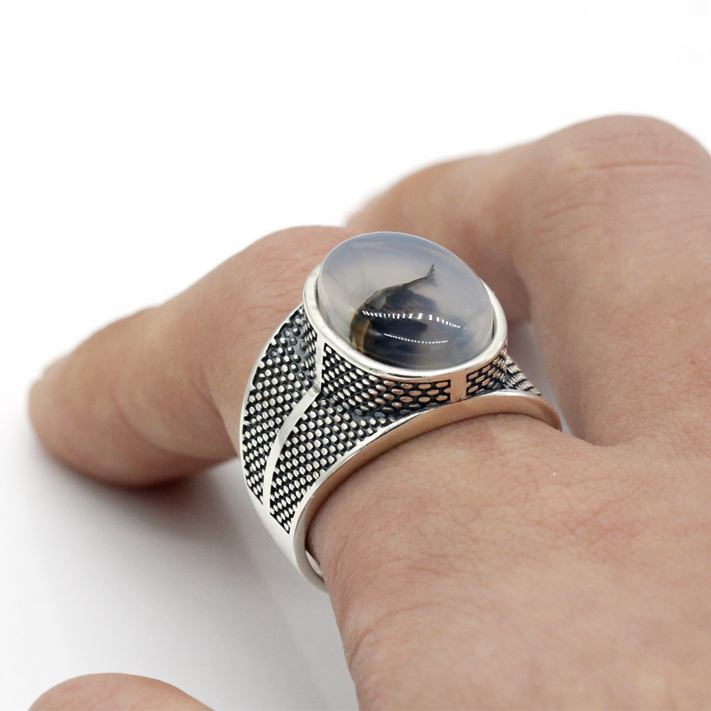 Bague homme pierre précieuse – Image 2