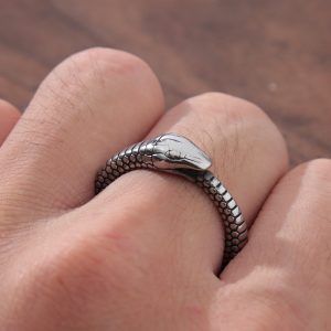 Bague serpent acier inoxydable