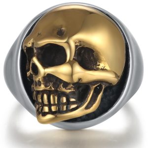 Bague skull argent