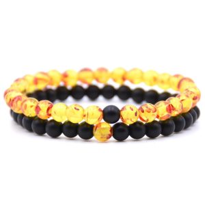 Bracelet ambre homme