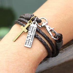Bracelet homme cordon cuir