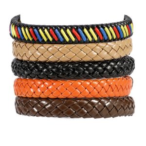 Bracelet homme cuir argent