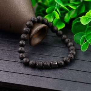 Bracelet homme pierre de lave