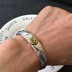 Bracelet indien argent homme