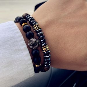 Bracelet lion homme