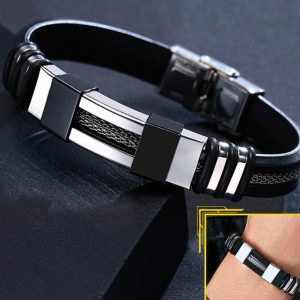 Bracelet noir homme