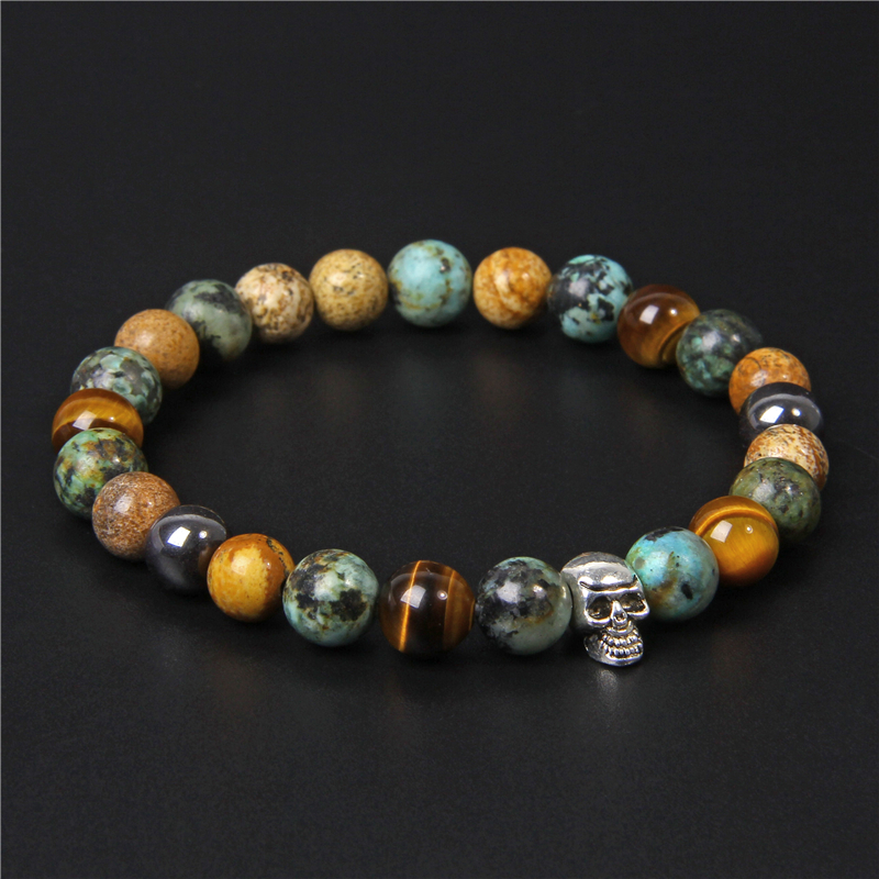 Bracelet skull homme