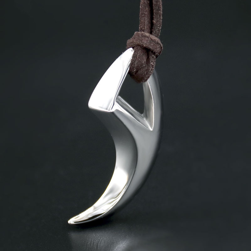 Collier homme cuir acier inoxydable – Image 5