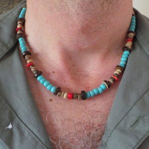 Collier petites perles colorées