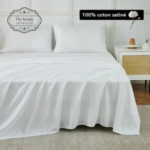 Parure de lit coton satiné - 6 Pièces