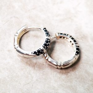 Créole argent homme