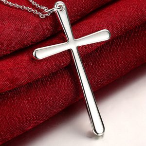 Croix argent homme