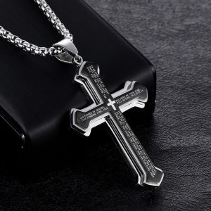 Croix homme pendentif