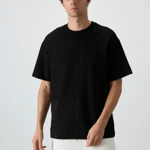 t‑shirt oversize homme coton épais texturé- 88337