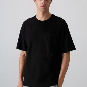 t‑shirt oversize homme coton épais texturé- 88341