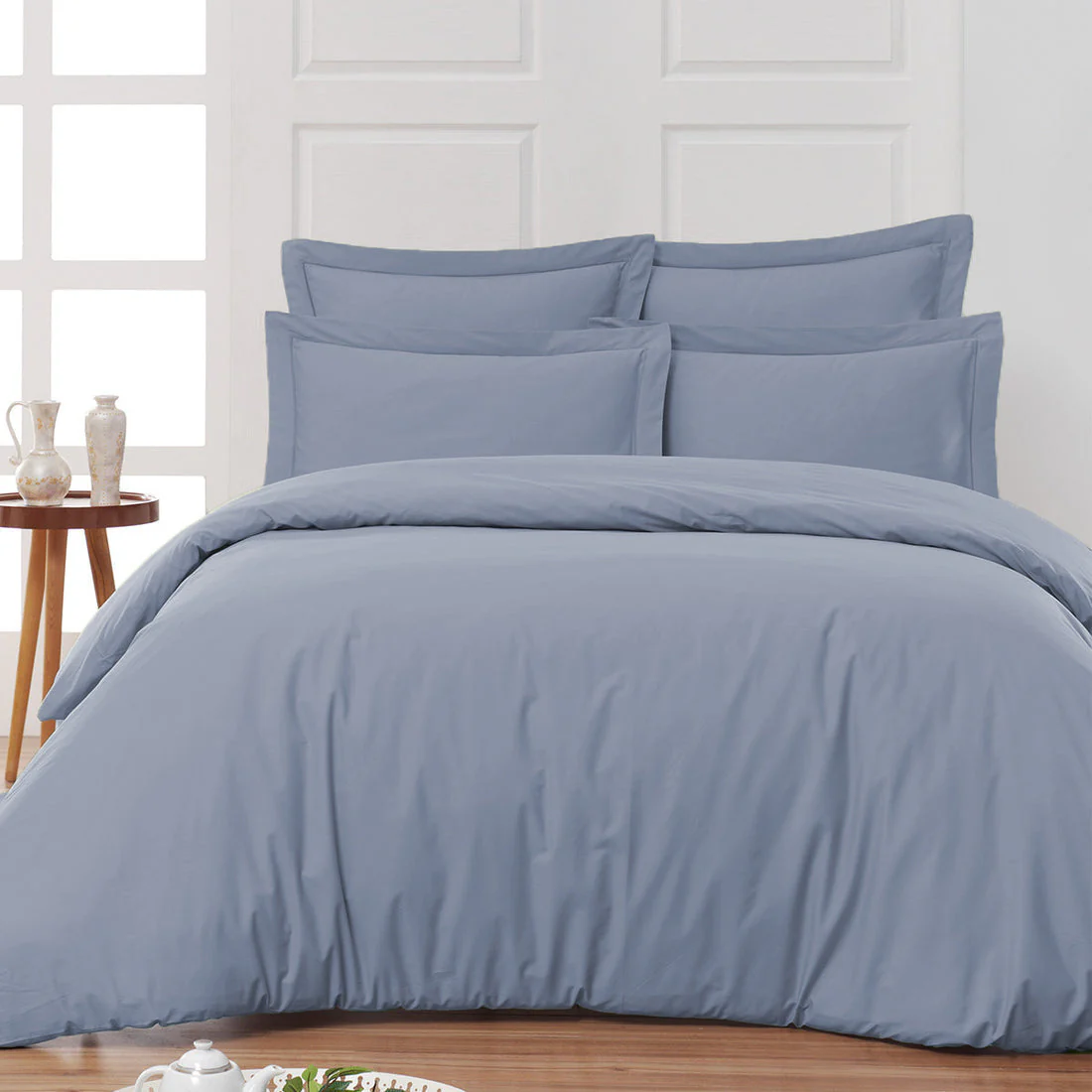Housse de lit coton satiné 300 fils - 4 pièces (sans couette) – Image 3