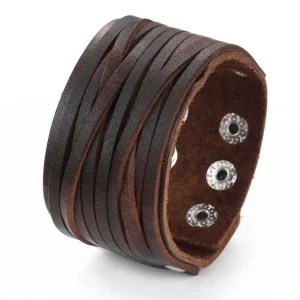 Bracelet de force cuir homme artisanal