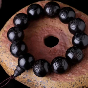 Bracelet perle en bois pour homme