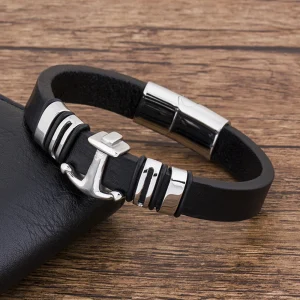 Bracelet homme avec une ancre