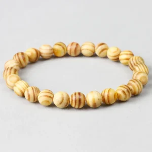 Bracelet perle de bois