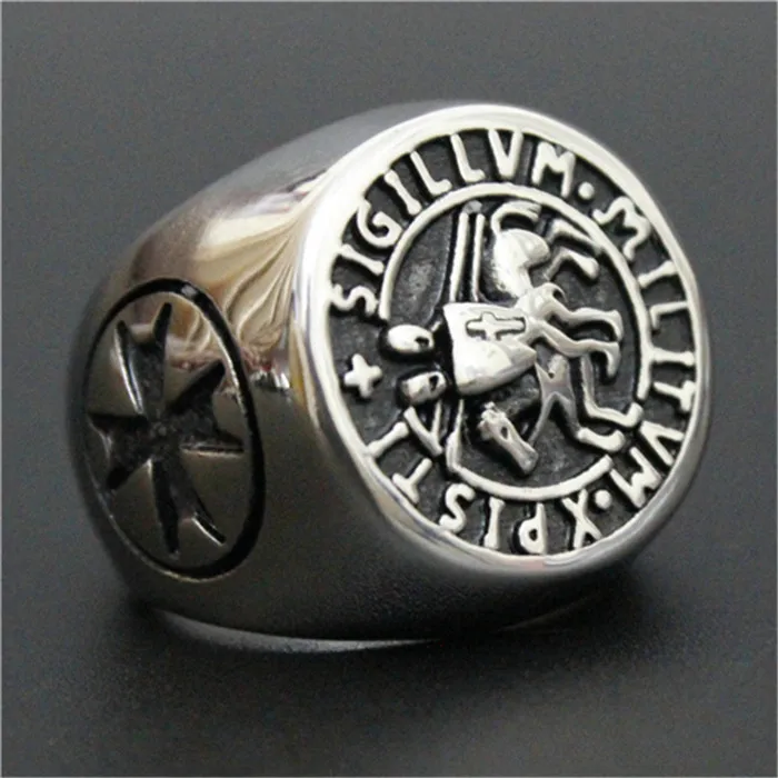 Bague templier homme – Image 4