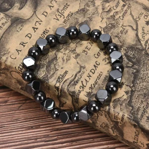 Bracelet hématite avec aimants