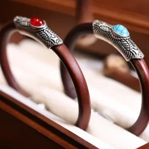 Bracelet jonc en bois