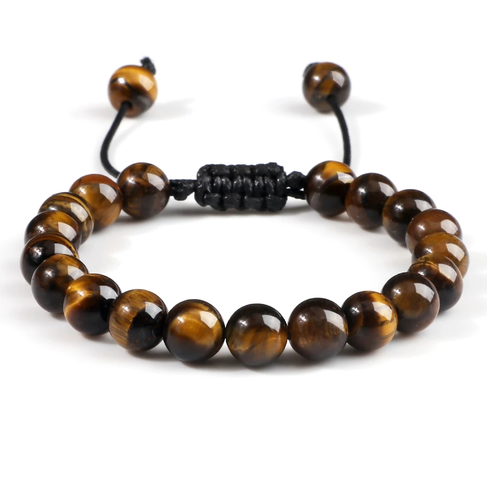 Bracelet pierre œil de tigre – Image 2