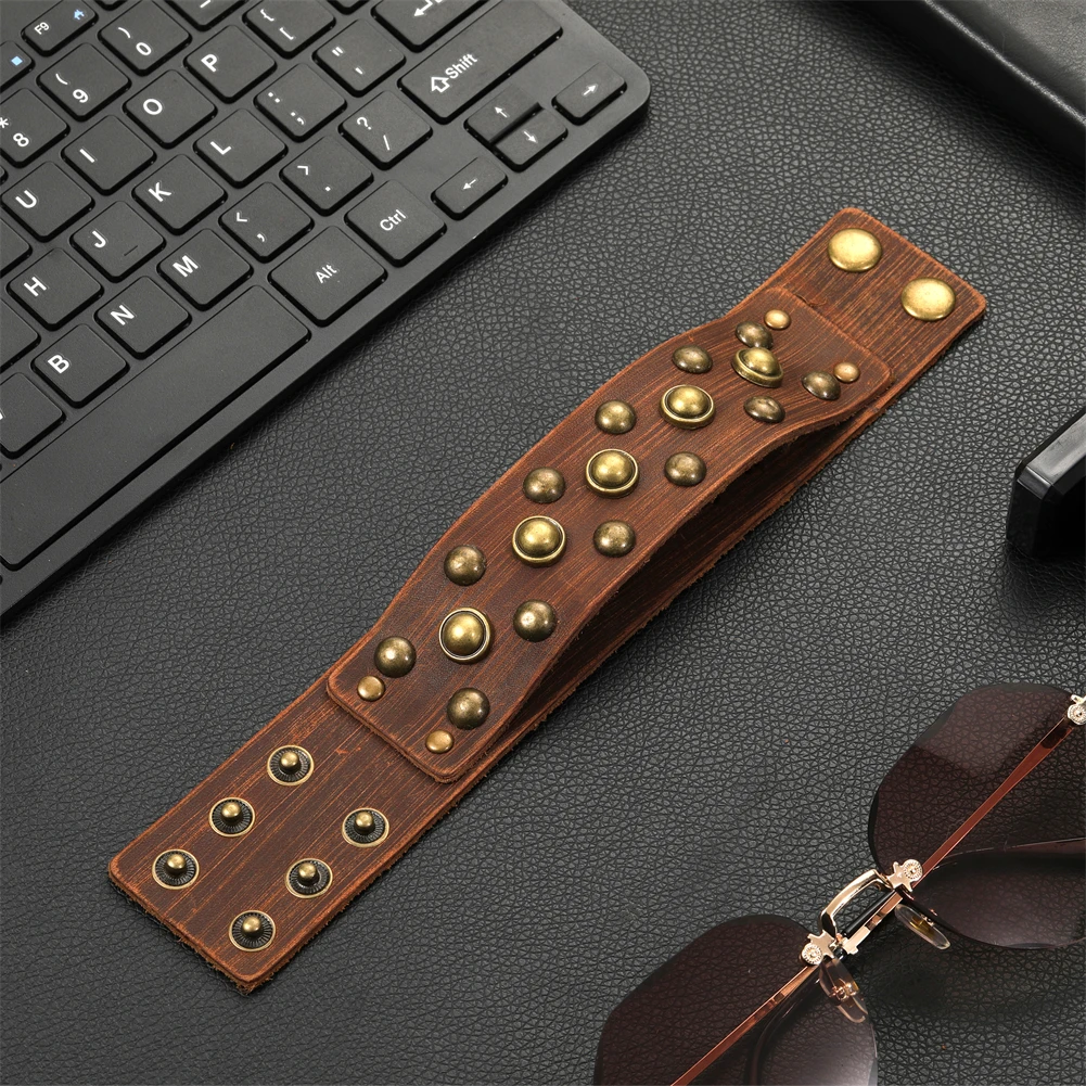 Bracelet de force homme clouté – Image 4
