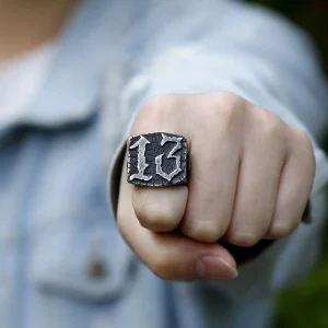 Bague 13 biker