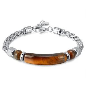 Bracelet homme acier tressé