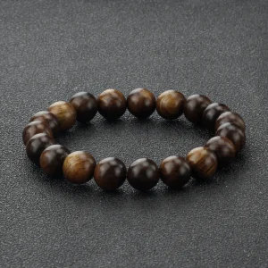 Bracelet bille de bois