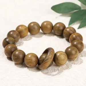 Bracelet homme boule en bois