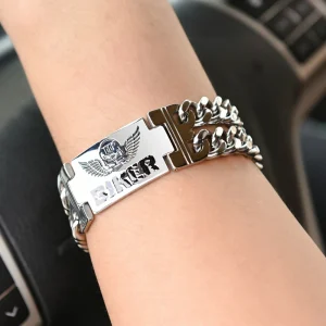 Bracelet acier pour homme