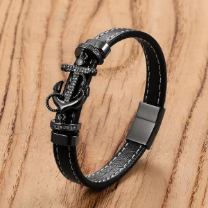 Bracelet ancre marine