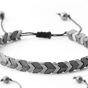 Bracelet hématite homme