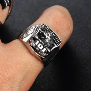 Bague américan biker