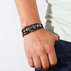 Bracelet homme ancre