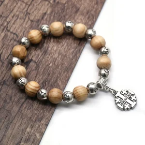 Bracelet boules en bois
