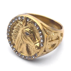 Bague gitan tete de cheval