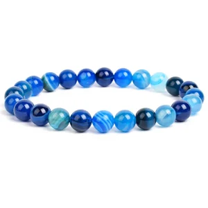 Bracelet perle bleu