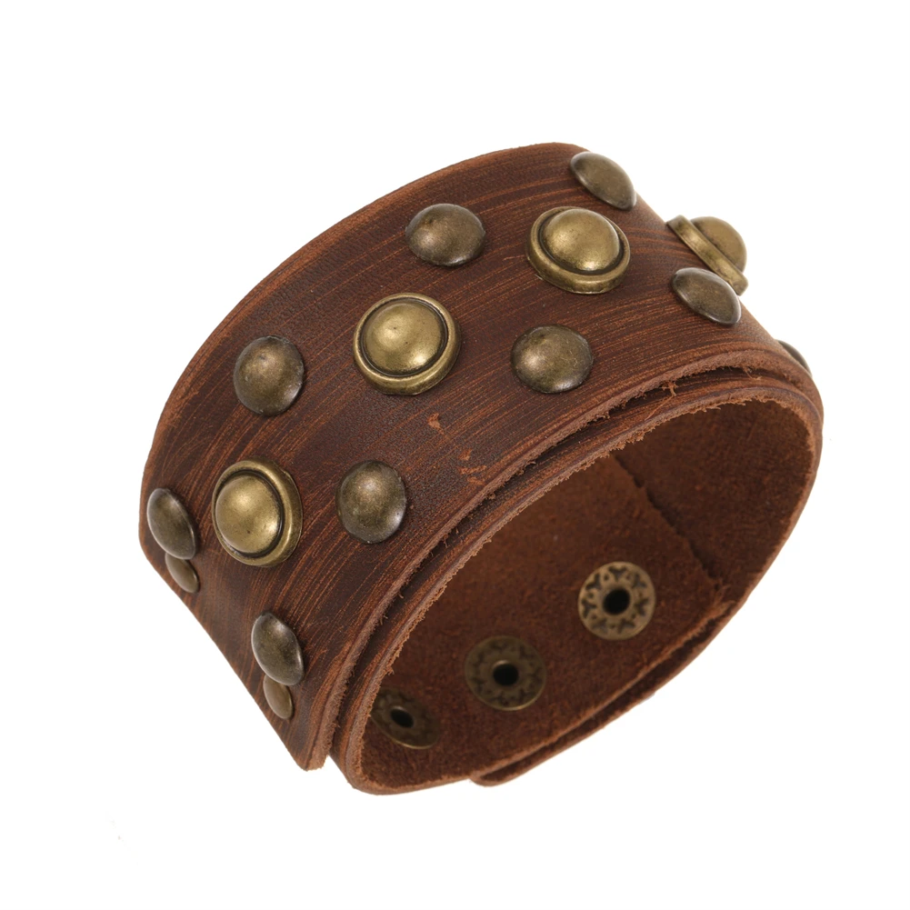 Bracelet de force homme clouté