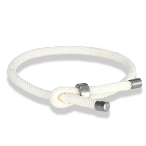 Bracelet cordon blanc