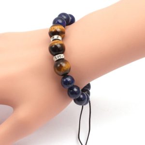 Lapis lazuli et oeil de tigre