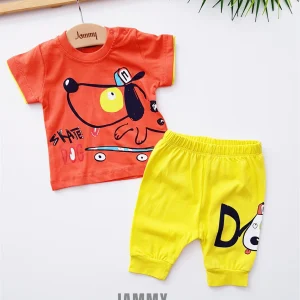 Ensemble 2 pièces enfant Sweat à capuche Skate Dog coton