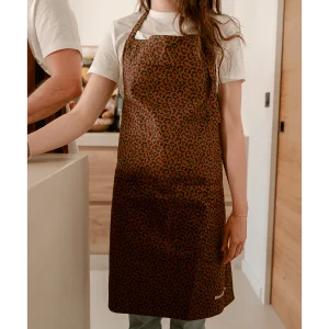Tablier de cuisine adulte - Léopard foncé