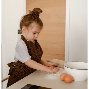 Tablier de cuisine enfant - Léopard foncé