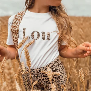 Tee-shirt blanc Prénom Bébé ou Enfant